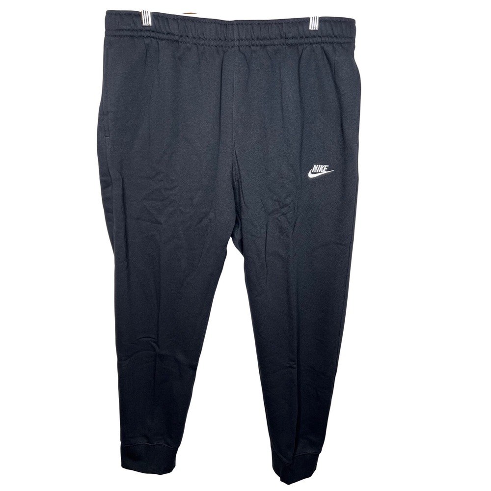 Nike Mens Sportswear Club Fleece Joggers Black Tapered Leg‎ BV2671-010 XXL NEW